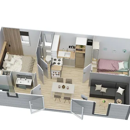 Happymobilhome -plage A 500m- 4 Etoiles Del Mar Argeles-sur-Mer